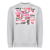 Heather Grey love Heavyweight Sweatshirt - LillyAllenDesigns