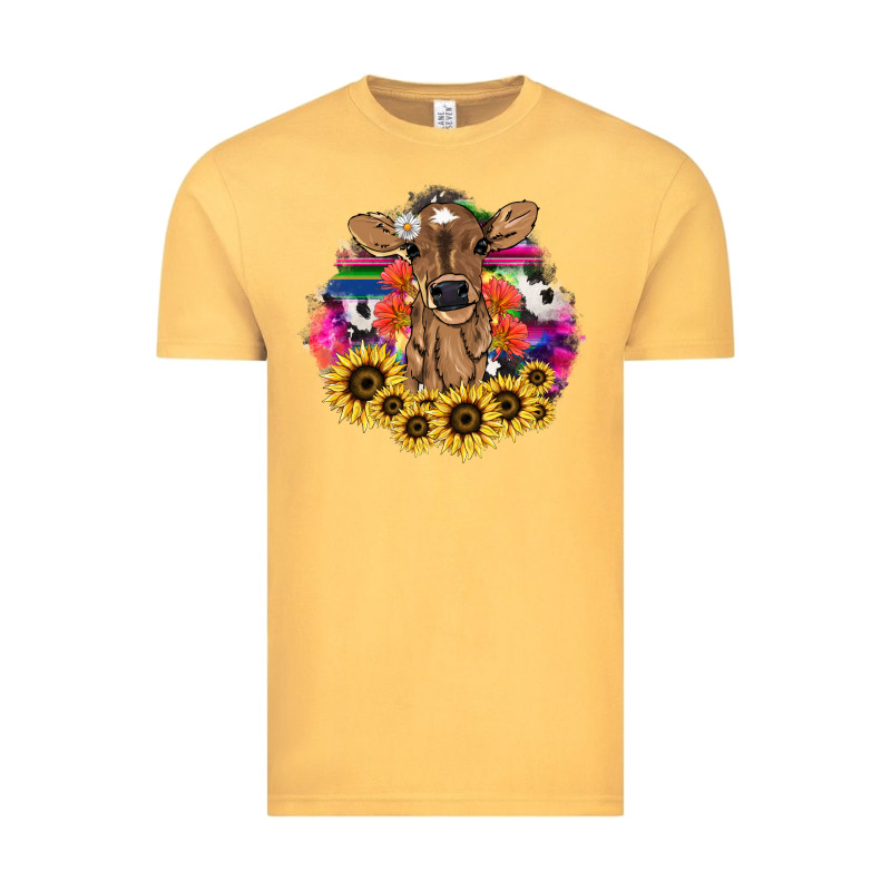 Baby Cow Flower Vintage Tee by HowdyJamesFarm | Teevron
