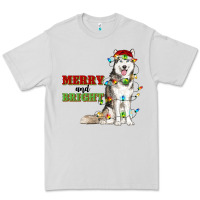 Dove Grey Merry And Bright Husky Premium Tee - RanaPortraitStore
