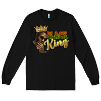 Black Black king Long Sleeve Tee - HowdyJamesFarm