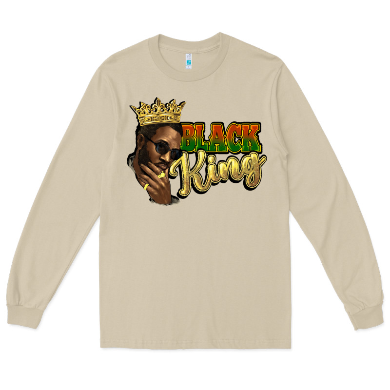 Black King Long Sleeve Tee by HowdyJamesFarm | Teevron