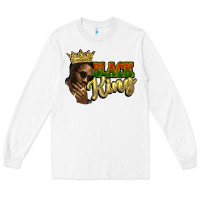 White Black king Long Sleeve Tee - HowdyJamesFarm