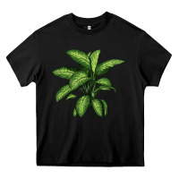 Black Dumb Cane Heavy Core Tee - LillyAllenDesigns