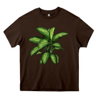 Chocolate Brown Dumb Cane Heavy Core Tee - LillyAllenDesigns