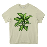 Mossy Dumb Cane Heavy Core Tee - LillyAllenDesigns