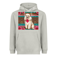 Moon Dust standart poodle floral Heavyweight Hoodie - Artiststas