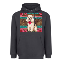 Smoke standart poodle floral Heavyweight Hoodie - Artiststas