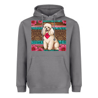 Storm standart poodle floral Heavyweight Hoodie - Artiststas