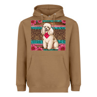 Toasted Coconut standart poodle floral Heavyweight Hoodie - Artiststas