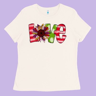 Love Sunflower Ladies Tee Designed By Bettercallsaul