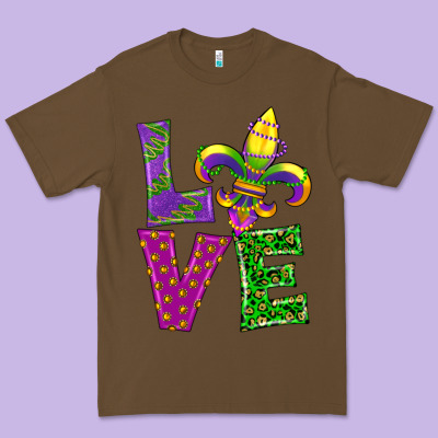 Mardi Gras Love Premium Tee Designed By Ranaportraitstore