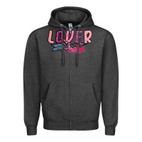 Charcoal Heather Lover Babe Zipper Hoodie - SublimationCraftShop