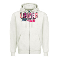 Oatmeal Heather Lover Babe Zipper Hoodie - SublimationCraftShop