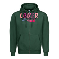 Sports Green Lover Babe Zipper Hoodie - SublimationCraftShop