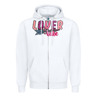 White Lover Babe Zipper Hoodie - SublimationCraftShop