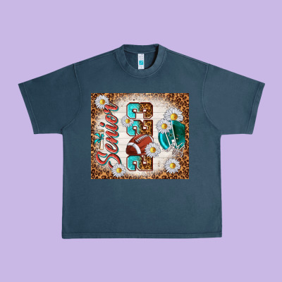 Senior 2023 Football Urban Heavy Tee Designed By Tumblerdesignbyshophia