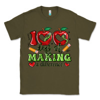Army Green 100 days of making a difference Classic Tee - Artiststas