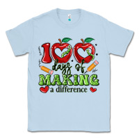 Dusty Blue 100 days of making a difference Classic Tee - Artiststas
