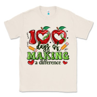 Natural 100 days of making a difference Classic Tee - Artiststas