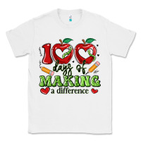 White 100 days of making a difference Classic Tee - Artiststas