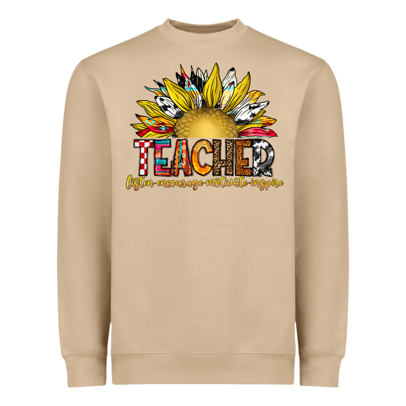 Teacher Heavyweight Sweatshirt by CowhideDigitalArt | Teevron