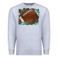 Heather Grey sports football background Premium Sweatshirt - Artiststas