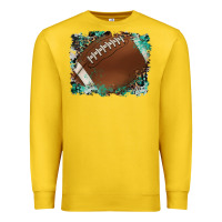 Lemon sports football background Premium Sweatshirt - Artiststas