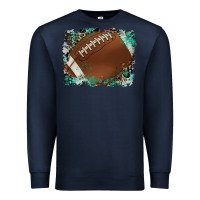 Navy sports football background Premium Sweatshirt - Artiststas