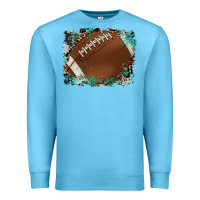 Ocean Blue sports football background Premium Sweatshirt - Artiststas