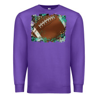 Purple sports football background Premium Sweatshirt - Artiststas