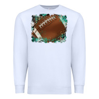 White sports football background Premium Sweatshirt - Artiststas