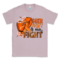 Lilac Her fight is our fight Kidney Cancer orange ribbon Classic Tee - NancyCooperArtShop