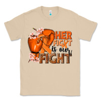 Mushroom Her fight is our fight Kidney Cancer orange ribbon Classic Tee - NancyCooperArtShop