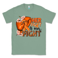 Sage Her fight is our fight Kidney Cancer orange ribbon Classic Tee - NancyCooperArtShop