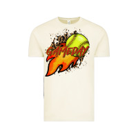 Vintage Arctic Softball game day leopard fire and ball Vintage Tee - HowdyJamesFarm