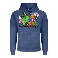 Vintage Denim rt respiratory therapist halloween Vintage Hoodie - CowGirlArtShop