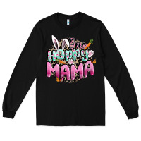 Black One hoppy mama Easter Day Long Sleeve Tee - CowGirlArtShop
