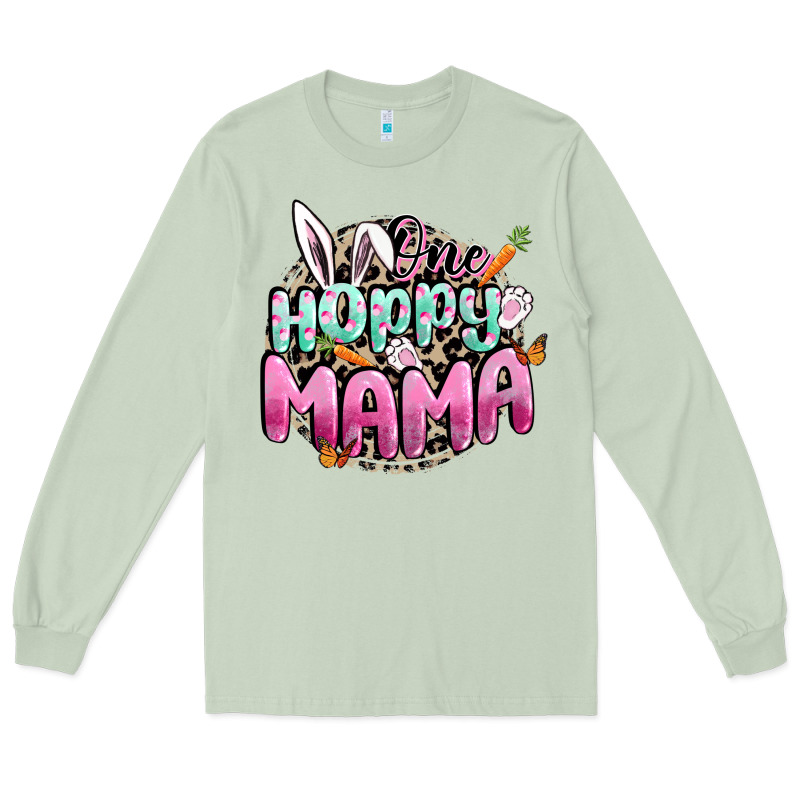 One Hoppy Mama Easter Day Long Sleeve Tee by CowGirlArtShop | Teevron