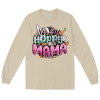 Mushroom One hoppy mama Easter Day Long Sleeve Tee - CowGirlArtShop