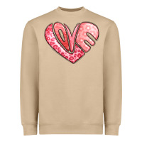 Mushroom heart shaped love valentine's day Heavyweight Sweatshirt - LillyAllenDesigns