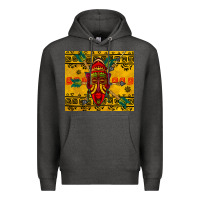 Charcoal Heather african mask tumbler Premium Hoodie - BundleAndBundleShop