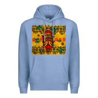 Colony Blue african mask tumbler Premium Hoodie - BundleAndBundleShop