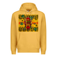 Mustard african mask tumbler Premium Hoodie - BundleAndBundleShop