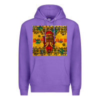 Purple african mask tumbler Premium Hoodie - BundleAndBundleShop