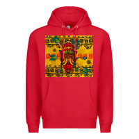 Red african mask tumbler Premium Hoodie - BundleAndBundleShop