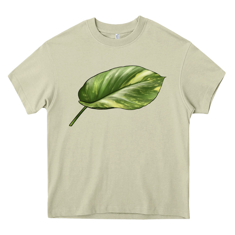 Golden Pothos Leaf Heavy Core Tee by LillyAllenDesigns | Teevron