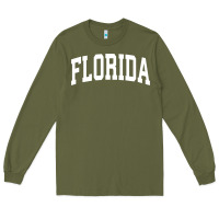 Army Green Florida Crewneck Sweatshirt Sports College Style State Gifts Long Sleeve Tee - minhPixels