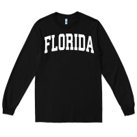 Black Florida Crewneck Sweatshirt Sports College Style State Gifts Long Sleeve Tee - minhPixels