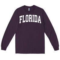 Plum Florida Crewneck Sweatshirt Sports College Style State Gifts Long Sleeve Tee - minhPixels