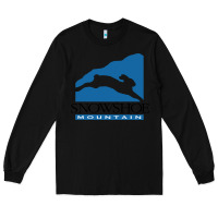 Black snowshoe mountain Long Sleeve Tee - minhPixels